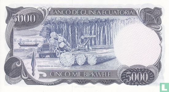 Equatorial Guinea 5000 Ekuele - Image 2
