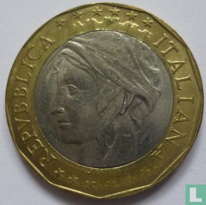 Italië 1000 lire 1997 (type 2) - Afbeelding 2