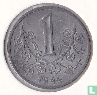 Bohemen en Moravië 1 koruna 1944 - Afbeelding 1
