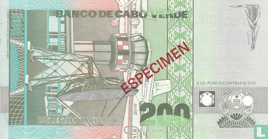 Cape Verde 200 Escudos 1989 (Specimen) - Image 2
