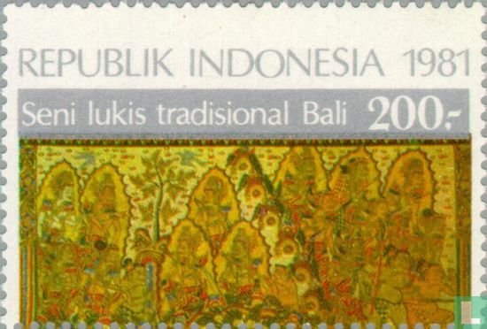 Bali traditionelle Malerei