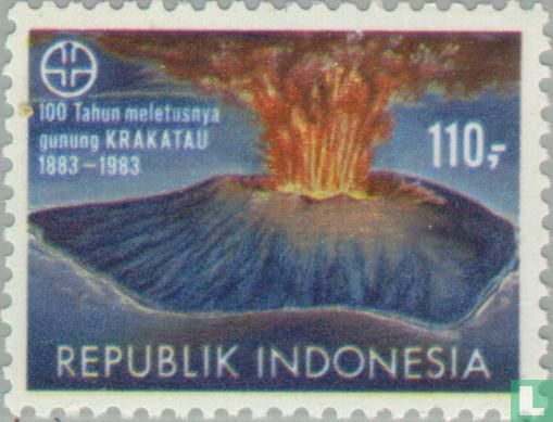 Krakatoa volcano eruption 1883