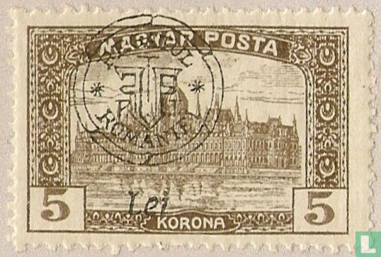House of Parliament, with overprint