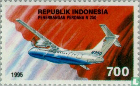 Eerste vlucht Indonesisch vliegtuig