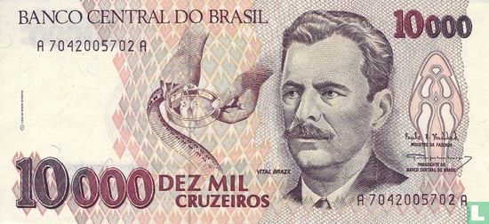 Brazilië 10.000 Cruzeiros - Afbeelding 1