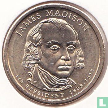 United States 1 dollar 2007 (P) "James Madison" - Image 1