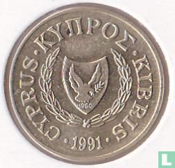 Cyprus 2 cents 1991 - Afbeelding 1