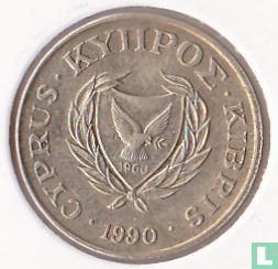 Cyprus 2 cents 1990 - Afbeelding 1