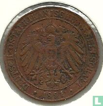 Duits Oost-Afrika 1 pesa 1891 - Afbeelding 1