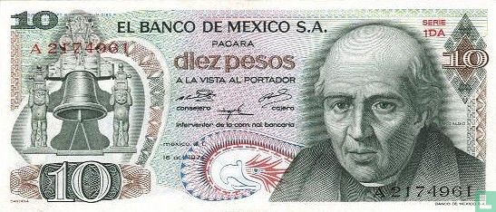 Mexique 10 Pesos - Image 1
