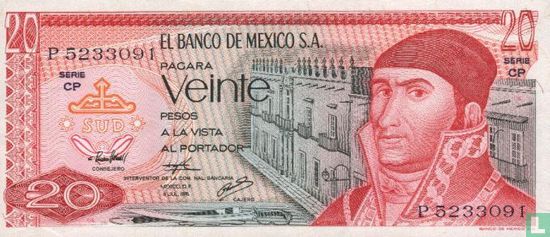 Mexico 20 Pesos  - Afbeelding 1