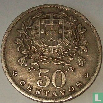 Portugal 50 Centavo 1957 - Bild 2