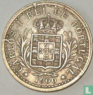 Portugal 100 réis 1900 - Image 1