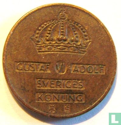 Schweden 1 Öre 1954 - Bild 2