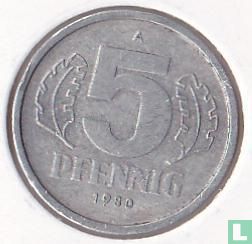 GDR 5 pfennig 1980 - Image 1