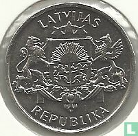 Lettonie 2 lati 1993 "75th Anniversary of Proclamation of the Republic of Latvia" - Image 2