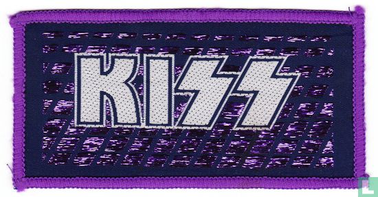 Kiss - logo patch paars