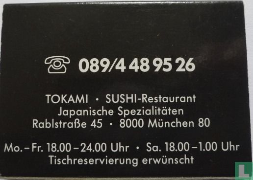 Sushi restaurant Tokami - Afbeelding 2