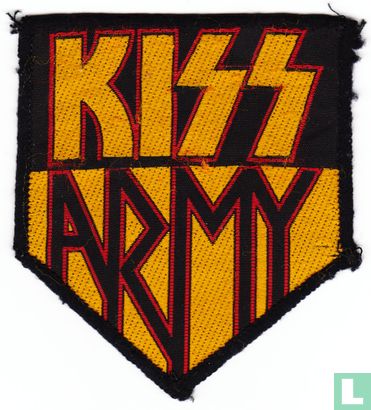 Kiss - Army logo patch geel