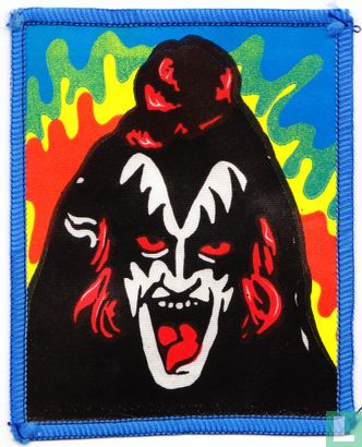 Kiss - Gene Simmons cartoon stijl patch