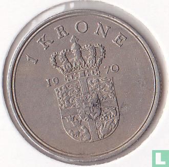 Denmark 1 krone 1970 - Image 1