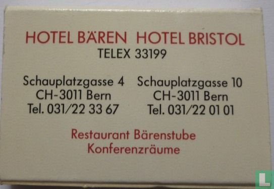 Hotel Bären Bern Hotel Bristol Bern - Afbeelding 2