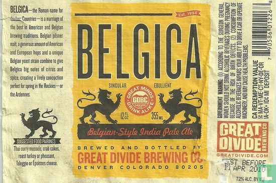 Belgica Belgian-style India pale ale