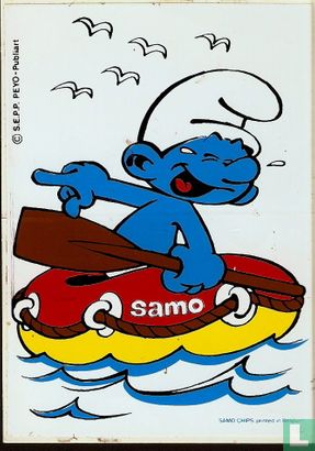 SSMU1261 - Smurf in rubberboot