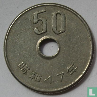 Japan 50 yen 1972 (jaar 47) - Afbeelding 1