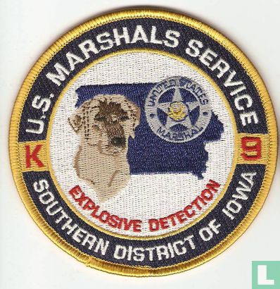 US Marshal K-9 explosive detection Iowa