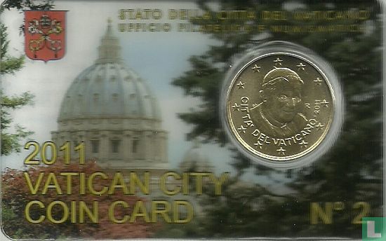Vaticaan 50 cent 2011 (coincard n°2) - Afbeelding 1