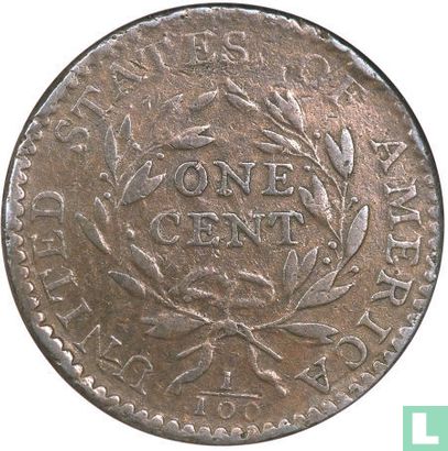 États-Unis 1 cent 1794 (type 2) - Image 2