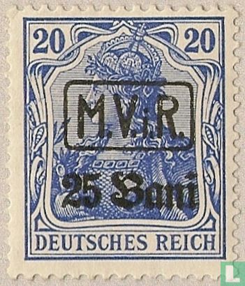 Germania, overprinted "M.V.i.R."