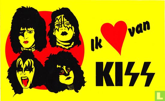 Ik hou van Kiss sticker