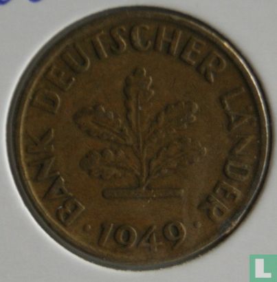 Duitsland 10 pfennig 1949 (G) - Afbeelding 1