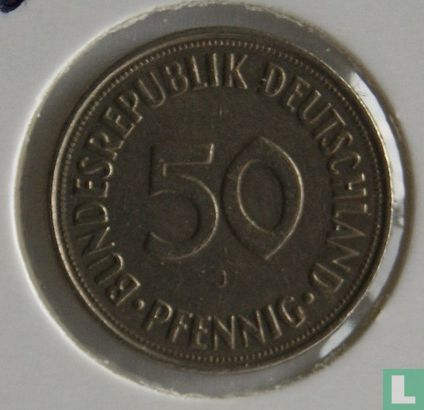 Allemagne 50 pfennig 1969 (J) - Image 2