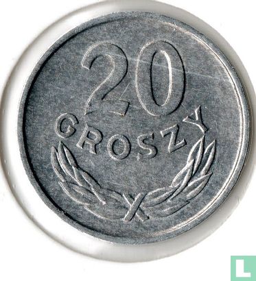 Pologne 20 groszy 1966 - Image 2