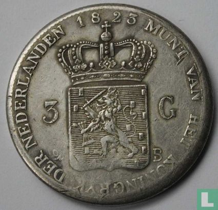 Pays-Bas 3 gulden 1823 (B) - Image 1