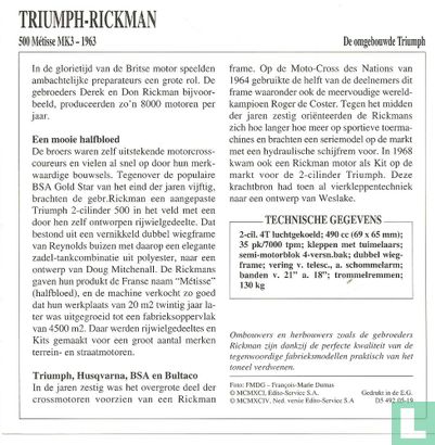 Triumph Rickman 500 Metisse MK3 - Afbeelding 2