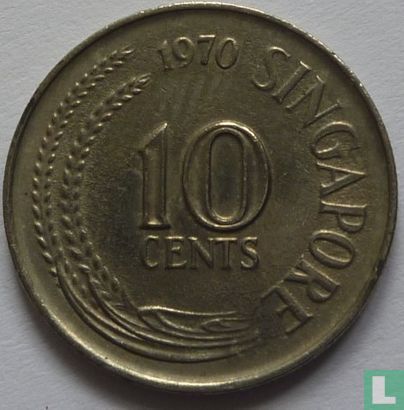 Singapour 10 cents 1970 - Image 1