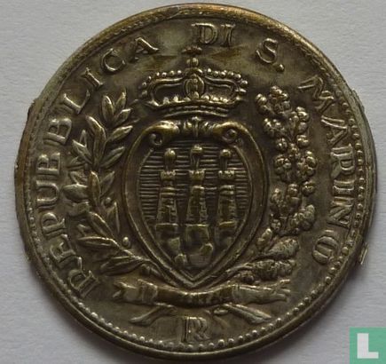 San Marino 5 centesimi 1928  - Image 2