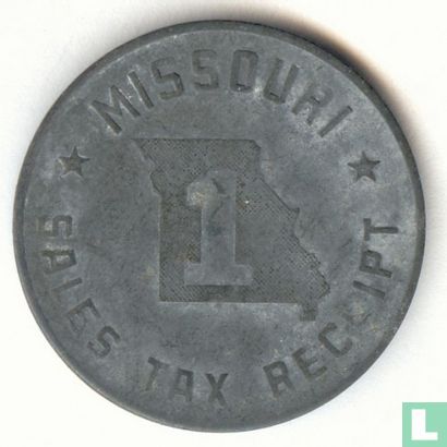 USA  Missouri tax receipt 1 mill  1930 - Bild 2