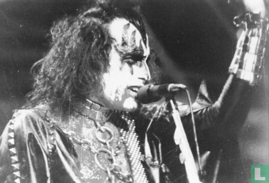 Kiss Gene Simmons zwart/wit live foto