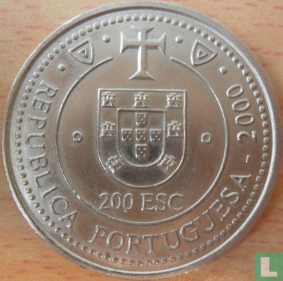 Portugal 200 escudos 2000 (copper-nickel) "Land of Corte Reais exploration" - Image 1