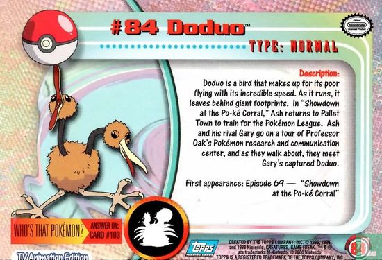 #84 Doduo - Afbeelding 2