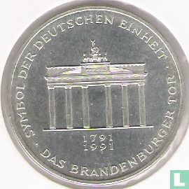 Allemagne 10 mark 1991 "200th anniversary Brandenburg Gate in Berlin" - Image 2