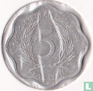 Ostkaribische Staaten 5 Cent 1984 - Bild 1