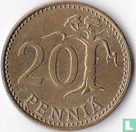 Finlande 20 penniä 1984 - Image 2