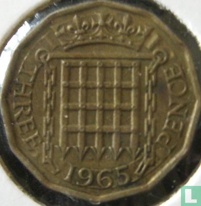 Verenigd Koninkrijk 3 pence 1965 - Afbeelding 1