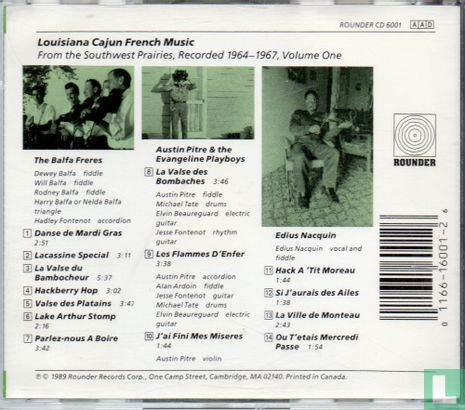 Louisiana cajun French music, volume one - Afbeelding 2